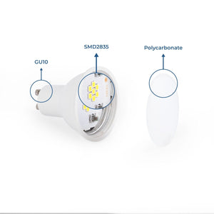 Bombilla LED GU10 - 7W - 120º - Barcelona Led-