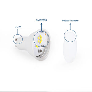 Bombilla LED GU10 - 7W - 120º - Barcelona Led-