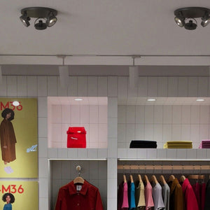 Aplique de techo triple orientable "IRIS 3" + 3 bombillas AR111 - Barcelona Led-Decoración