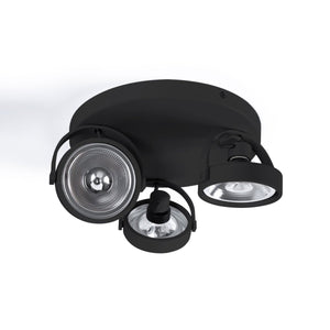 Aplique de techo triple orientable "IRIS 3" + 3 bombillas AR111 - Barcelona Led-Decoración