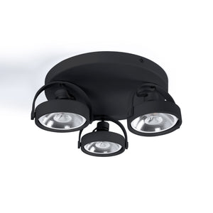 Aplique de techo triple orientable "IRIS 3" + 3 bombillas AR111 (25)