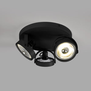 Aplique de techo triple orientable "IRIS 3" + 3 bombillas AR111 - Barcelona Led-Decoración