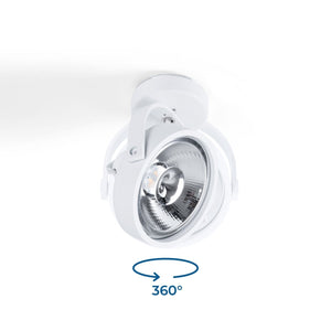Foco de techo orientable "IRIS" - 1 x AR111 GU10 - Barcelona Led-Decoración