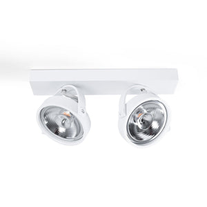 Foco de techo doble orientable "IRIS" - 2 x AR111 GU10 - Barcelona Led-Decoración