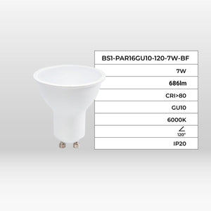 Bombilla LED GU10 - 7W - 120º - Barcelona Led-