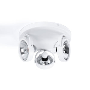 Aplique de techo triple orientable "IRIS 3" + 3 bombillas AR111 - Barcelona Led-Decoración