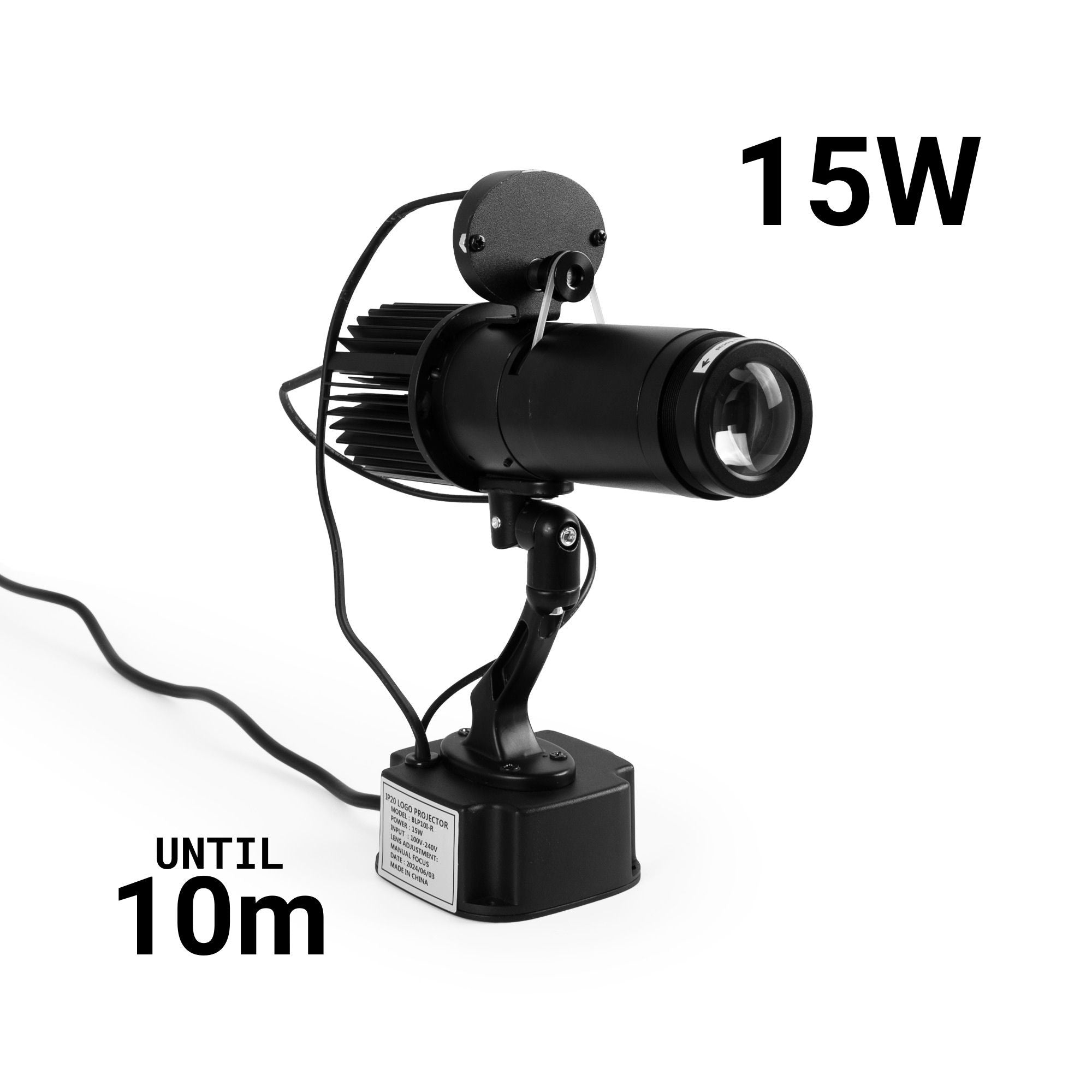 Proyector de logos LED GOBO 15W rotativo interior - Óptica 20° - IP20 (1)
