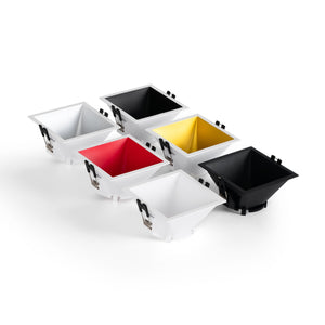 Aro downlight empotrable cuadrado - Bajo UGR - Corte 85 x 85mm (66)