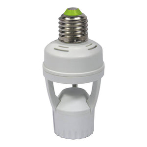 Adaptador para bombilla LED E27 con sensor de movimiento PIR 360º IP20 - Barcelona Led-