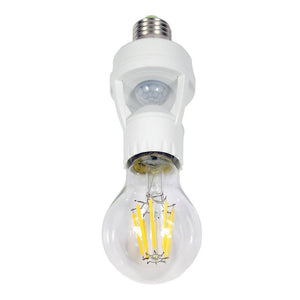 Adaptador para bombilla LED E27 con sensor de movimiento PIR 360º IP20 - Barcelona Led-