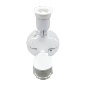 Portalámparas para bombilla LED E27 con sensor de movimiento PIR 180º IP44 - Barcelona Led-
