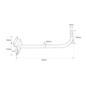Soporte para proyector LED - 60cm - 80cm - 1 metro - Barcelona Led-
