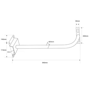 Soporte para proyector LED - 60cm - 80cm - 1 metro - Barcelona Led-