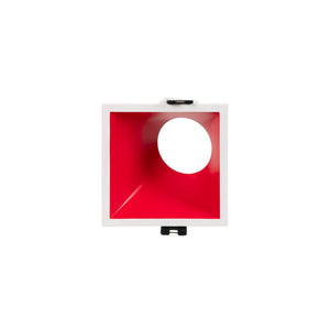 Aro downlight cuadrado asimétrico - Bajo UGR - Corte 85 x 85mm