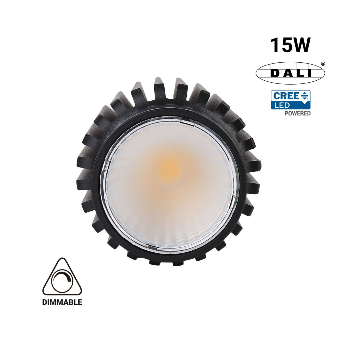Módulo LED 15W para aro downlight MR16/GU10 - Regulable por DALI - 45º - CRI 90 (1)