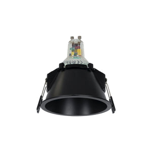KIT Aro empotrable fijo Ø93mm + Bombilla GU10 5,4W + Portalámparas - Barcelona Led-