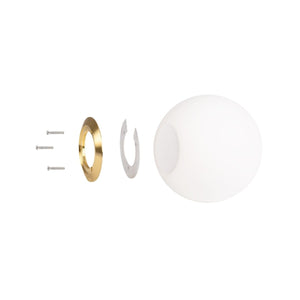 Bola de cristal opalino para recambio - Ø220mm - Barcelona Led-Decoración
