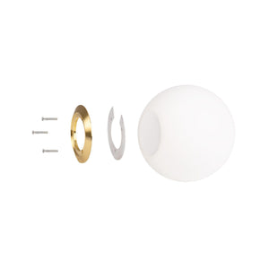Bola de cristal opalino para recambio - Ø220mm (7)