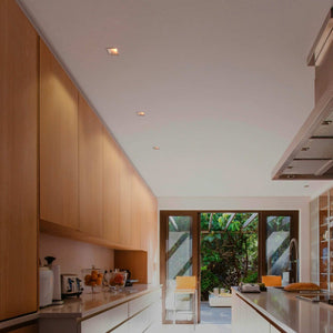 Aro downlight cuadrado asimétrico - Bajo UGR - Corte 85 x 85mm - Barcelona Led-Accesorios