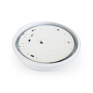Plafón LED techo estanco / Luz de emergencia - CCT - Potencia ajustable 12W-16W - Ø31cm - IP65 - Barcelona Led-