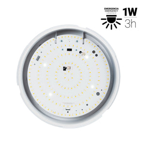 Plafón LED techo estanco / Luz de emergencia - CCT - Potencia ajustable 12W-16W - Ø31cm - IP65 (8)