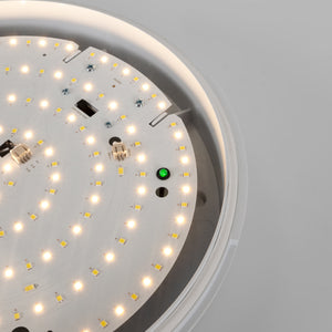 Plafón LED de techo estanco con sensor de movimiento + Luz de emergencia - CCT - Potencia ajustable 12W-16W - Ø31cm - IP65 (8)