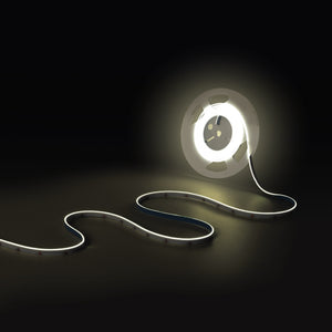 Tira LED COB 24V DC CCT - Emisión lateral - 12W/m - 10mm - IP20 - Corte c/ 5cm - Rollo de 5 metros (12)