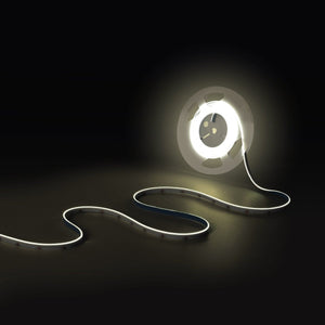 Tira LED COB 24V DC CCT - Emisión lateral - 12W/m - 10mm - IP20 - Corte c/ 5cm - Rollo de 5 metros - Barcelona Led-