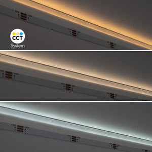 Tira LED COB 24V DC CCT - Emisión lateral - 12W/m - 10mm - IP20 - Corte c/ 5cm - Rollo de 5 metros - Barcelona Led-
