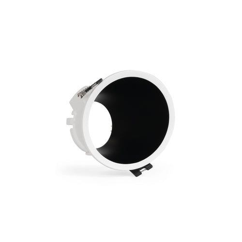 Round asymmetrical recessed downlight ring - Low UGR - Cutout Ø85mm