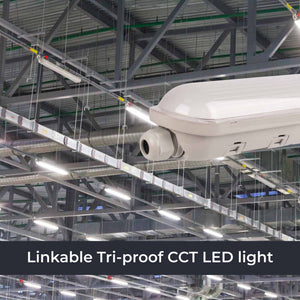 Pantalla estanca LED lineal enlazable- Regulable DALI - CCT - 150cm - 55W - Driver LIFUD - IP65 (8)