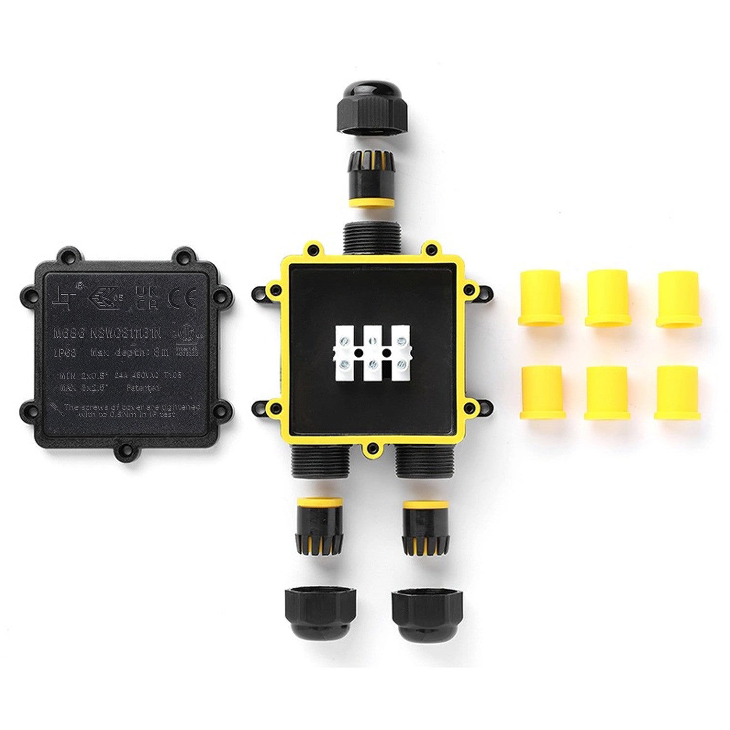 Caja de conexión impermeable en Y - IP68 - 0.5 - 2.5mm² (1)