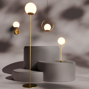 Lámpara de pie bola cristal "BAILEY" - E27 (11)