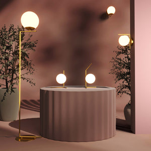 Lámpara de pie bola cristal "Anni" - E27 - Ø 22cm (17)