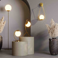 Crystal ball table lamp
