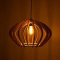 Wooden pendant light