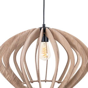 Lámpara colgante madera "Pili" - Ø 48cm - 1 x E27 (11)