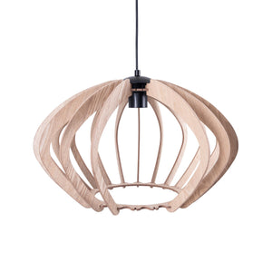 Lámpara colgante madera "Pili" - Ø 48cm - 1 x E27 (14)