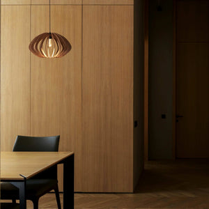 Lámpara colgante madera "Pili" - Ø 48cm - 1 x E27 (19)