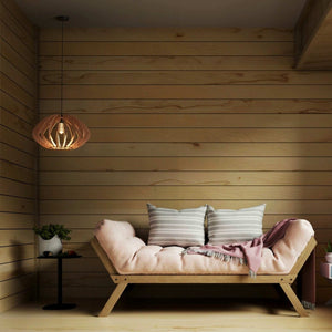 Lámpara colgante madera "Pili" - Ø 48cm - 1 x E27 - Barcelona Led-Decoración
