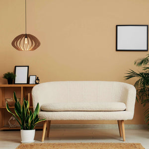 Lámpara colgante madera "Pili" - Ø 48cm - 1 x E27 (22)
