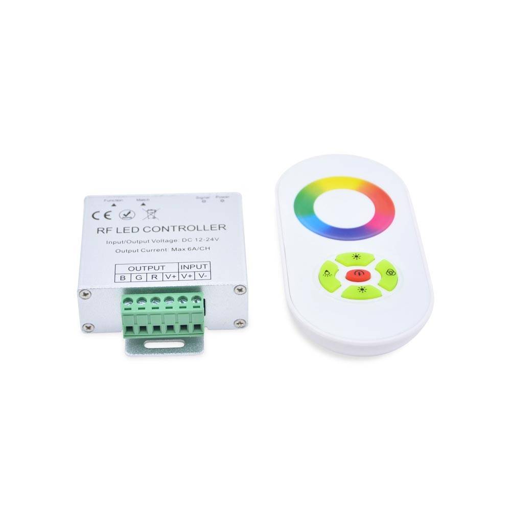 Controlador RGB 18A (6a/canal) 12/24V DC mando círculo RGB - Barcelona Led-Control y regulación