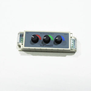 Controlador RGB manual para cambio de color 12/24V con un potenciómetro por canal - Barcelona Led-Control y regulación
