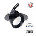 Ρυθμιζόμενο κυκλικό φωτιστικό LED χωνευτό CCT 38W - 120° Driver LIFUD 2