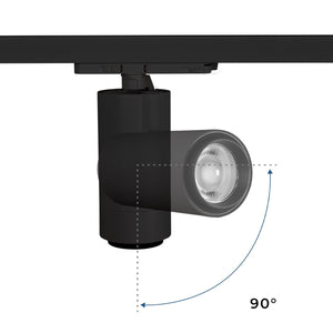 Proyector LED para carril trifásico 35W CCT - ZOOM 20º- 60º - CRI 90 - Barcelona Led-