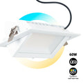 Rectangular adjustable CCT LED Downlight - 60W - 100° LIFUD Driver 3