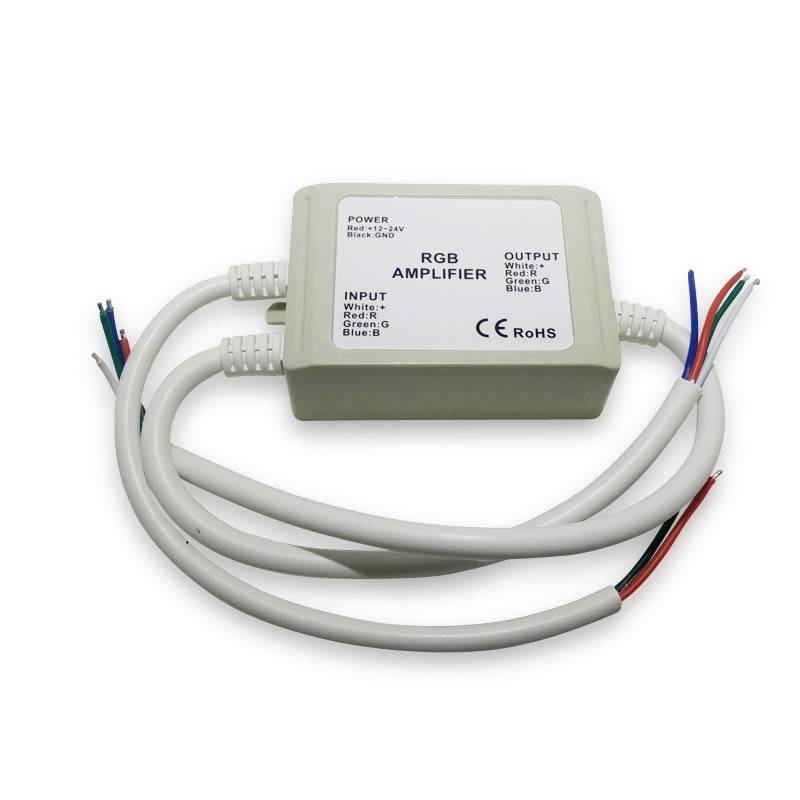 Amplificador de señal / Repetidor RGB estanco 12-24V DC - 4A/canal - Barcelona Led-