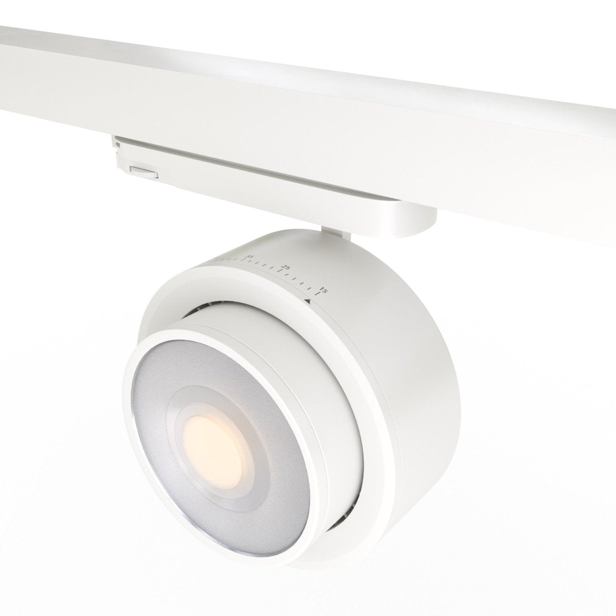 Proyector LED circular para carril trifásico 35W - ZOOM 15º- 45º - 4000K - CRI 90 - Barcelona Led-