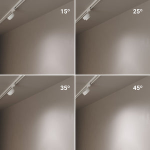 Proyector LED circular para carril trifásico 35W - ZOOM 15º- 45º - 4000K - CRI 90 (17)