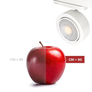 Proyector LED circular para carril trifásico 35W - ZOOM 15º- 45º - 4000K - CRI 90 - Barcelona Led-